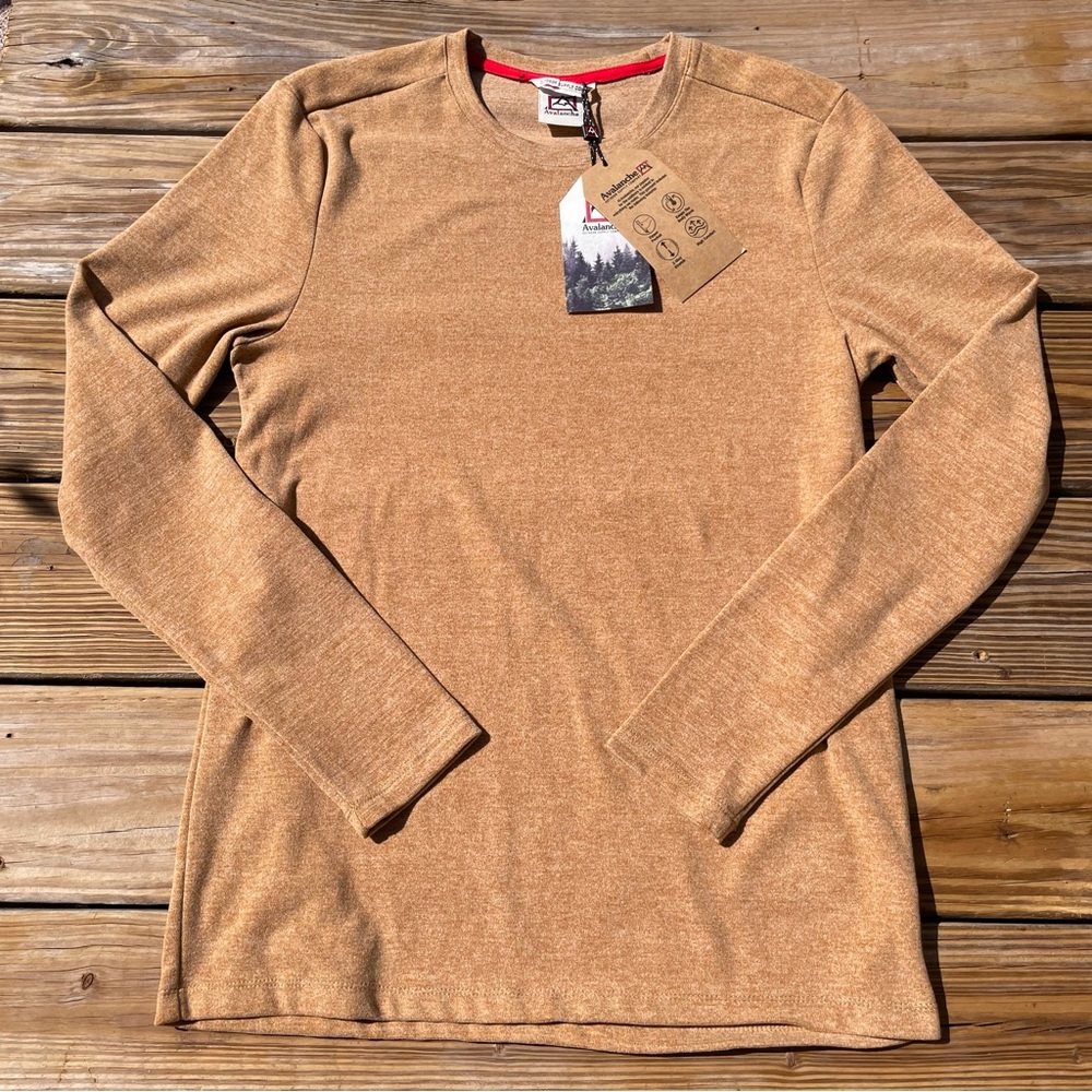 Avalanche Long Sleeve Tan Top
